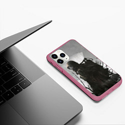 Чехол iPhone 11 Pro матовый Stalker, цвет: 3D-малиновый — фото 2