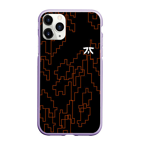 Чехол iPhone 11 Pro матовый Cs:go - Fnatic 2021 Bootcamp / 3D-Светло-сиреневый – фото 1