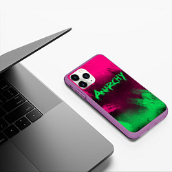 Чехол iPhone 11 Pro матовый CS GO NEON REVOLUTION v2, цвет: 3D-фиолетовый — фото 2