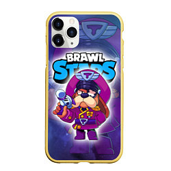 Чехол iPhone 11 Pro матовый Генерал Гавс - Brawl Stars, цвет: 3D-желтый