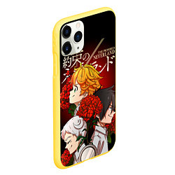 Чехол iPhone 11 Pro матовый Обещанный Неверленд, цвет: 3D-желтый — фото 2