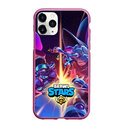 Чехол iPhone 11 Pro матовый Starr Force - Brawl Stars, цвет: 3D-малиновый