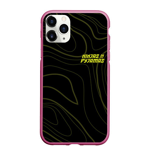 Чехол iPhone 11 Pro матовый Ninjas In Pyjamas / 3D-Малиновый – фото 1