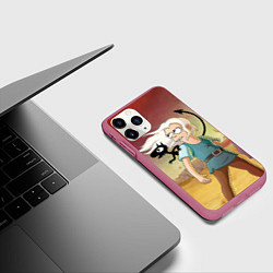 Чехол iPhone 11 Pro матовый Разочарование, цвет: 3D-малиновый — фото 2