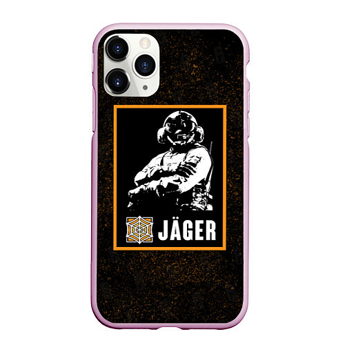 Чехол iPhone 11 Pro матовый Jager / 3D-Розовый – фото 1