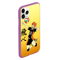 Чехол iPhone 11 Pro матовый Fly High Haikyuu!!, цвет: 3D-фиолетовый — фото 2