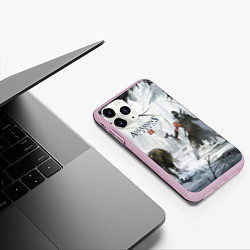 Чехол iPhone 11 Pro матовый Assassin’s Creed 3, цвет: 3D-розовый — фото 2