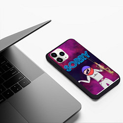Чехол iPhone 11 Pro матовый Sorry CS GO, цвет: 3D-черный — фото 2