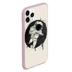 Чехол iPhone 11 Pro матовый Тёмный космос, цвет: 3D-розовый — фото 2