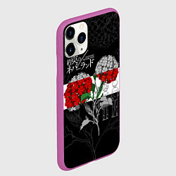 Чехол iPhone 11 Pro матовый Обещанный Неверленд Цветы Вида, цвет: 3D-фиолетовый — фото 2