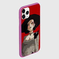 Чехол iPhone 11 Pro матовый Residen Evil Вампирша village, цвет: 3D-фиолетовый — фото 2