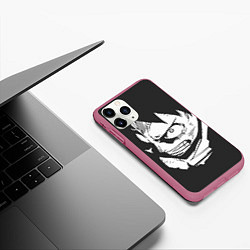 Чехол iPhone 11 Pro матовый One piece, цвет: 3D-малиновый — фото 2