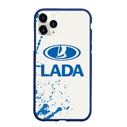 Чехол iPhone 11 Pro матовый LADA, цвет: 3D-тёмно-синий