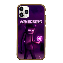 Чехол iPhone 11 Pro матовый Minecraft Слендермен