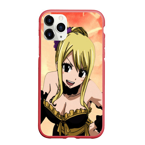 Чехол iPhone 11 Pro матовый Lucy / 3D-Красный – фото 1