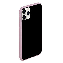 Чехол iPhone 11 Pro матовый ЧЁРНАЯ МАСКА, цвет: 3D-розовый — фото 2