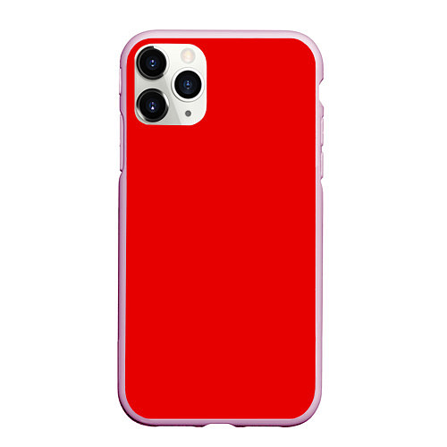 Чехол iPhone 11 Pro матовый КРАСНАЯ МАСКА / 3D-Розовый – фото 1