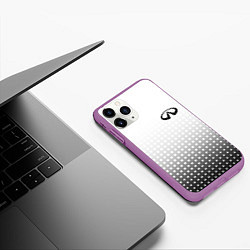 Чехол iPhone 11 Pro матовый Infiniti, цвет: 3D-фиолетовый — фото 2