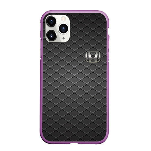 Чехол iPhone 11 Pro матовый ХОНДА HONDA / 3D-Фиолетовый – фото 1