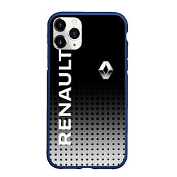 Чехол iPhone 11 Pro матовый Renault, цвет: 3D-тёмно-синий