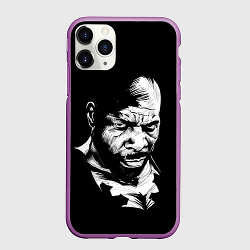 Чехол iPhone 11 Pro матовый Сити Флетчер / 3D-Фиолетовый – фото 1
