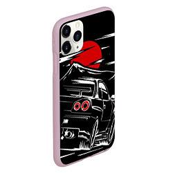 Чехол iPhone 11 Pro матовый Skyline R 34 R34 скайлайн, цвет: 3D-розовый — фото 2