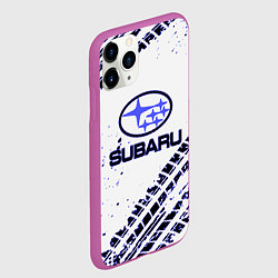 Чехол iPhone 11 Pro матовый SUBARU, цвет: 3D-фиолетовый — фото 2