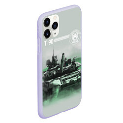 Чехол iPhone 11 Pro матовый Т-90, цвет: 3D-светло-сиреневый — фото 2