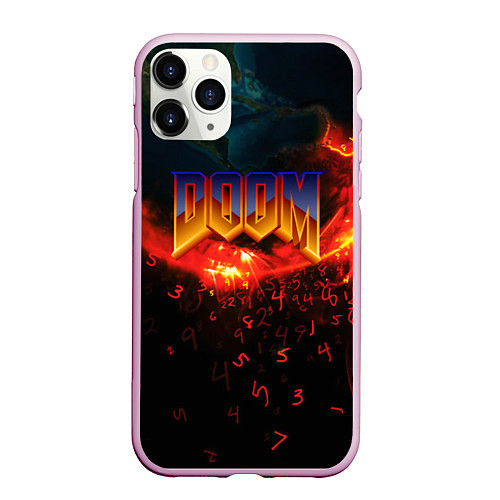 Чехол iPhone 11 Pro матовый DOOM MARS / 3D-Розовый – фото 1