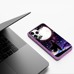 Чехол iPhone 11 Pro матовый Шинобу Кочо Клинок демонов, цвет: 3D-фиолетовый — фото 2