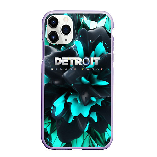 Чехол iPhone 11 Pro матовый Detroit Become Human S / 3D-Светло-сиреневый – фото 1