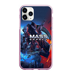 Чехол iPhone 11 Pro матовый Mass EFFECT Legendary ed, цвет: 3D-розовый