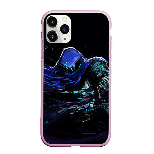 Чехол iPhone 11 Pro матовый Omen / 3D-Розовый – фото 1