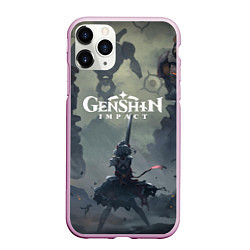 Чехол iPhone 11 Pro матовый Genshin impact Noelle, цвет: 3D-розовый