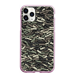 Чехол iPhone 11 Pro матовый Камуфляж - Вован, цвет: 3D-розовый