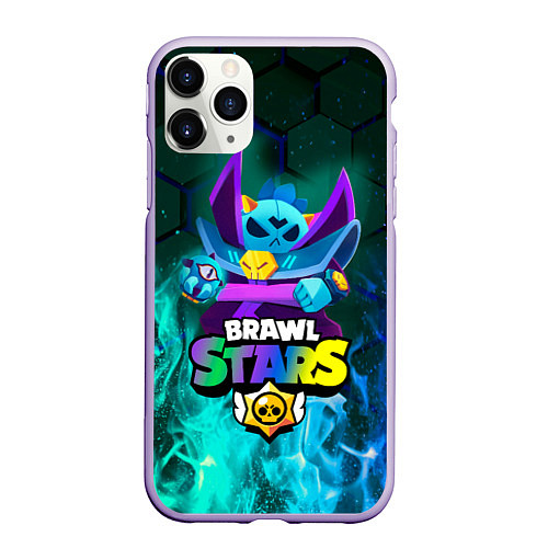 Чехол iPhone 11 Pro матовый Dark Lord Spike Brawl Stars / 3D-Светло-сиреневый – фото 1