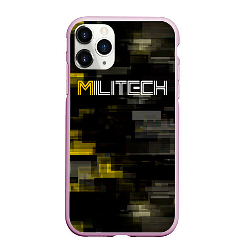 Чехол iPhone 11 Pro матовый MILITECH камуфляж Cyberpunk 2077 / 3D-Розовый – фото 1