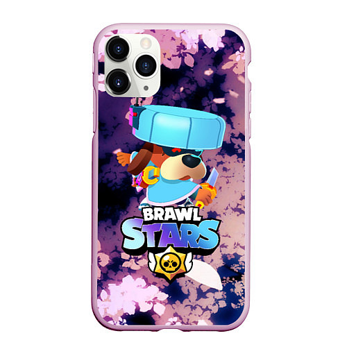 Чехол iPhone 11 Pro матовый Brawl Stars - Ronin Ruffs / 3D-Розовый – фото 1