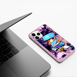 Чехол iPhone 11 Pro матовый Brawl Stars - Ronin Ruffs, цвет: 3D-розовый — фото 2