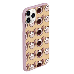 Чехол iPhone 11 Pro матовый Поп кэт, цвет: 3D-розовый — фото 2