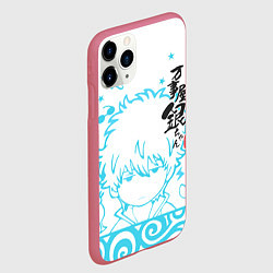 Чехол iPhone 11 Pro матовый Gintama, цвет: 3D-малиновый — фото 2