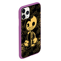 Чехол iPhone 11 Pro матовый Bendy And The Ink Machine краска, цвет: 3D-фиолетовый — фото 2