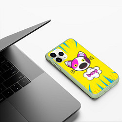 Чехол iPhone 11 Pro матовый PoP CaT BooP, цвет: 3D-салатовый — фото 2