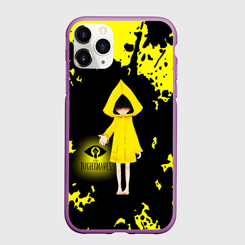 Чехол iPhone 11 Pro матовый Little NightmaresШестая / 3D-Фиолетовый – фото 1