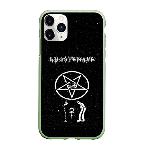 Чехол iPhone 11 Pro матовый GHOSTEMANE / 3D-Салатовый – фото 1