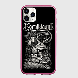 Чехол iPhone 11 Pro матовый Korpiklaani, цвет: 3D-малиновый