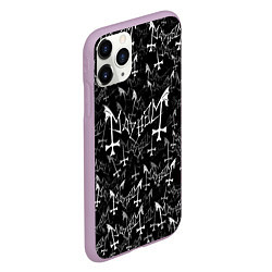 Чехол iPhone 11 Pro матовый Mayhem, цвет: 3D-сиреневый — фото 2