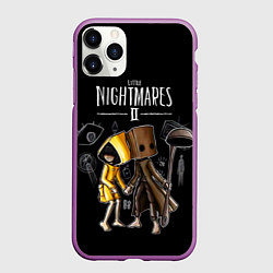 Чехол iPhone 11 Pro матовый LITTLE NIGHTMARES 2, цвет: 3D-фиолетовый