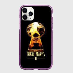 Чехол iPhone 11 Pro матовый LITTLE NIGHTMARES 2, цвет: 3D-фиолетовый