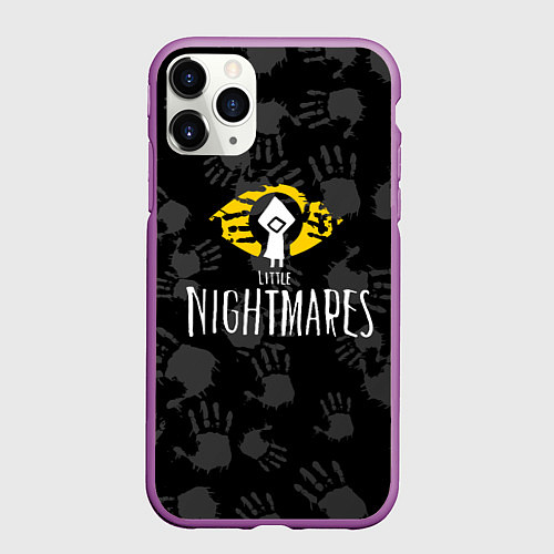 Чехол iPhone 11 Pro матовый Little Nightmares / 3D-Фиолетовый – фото 1